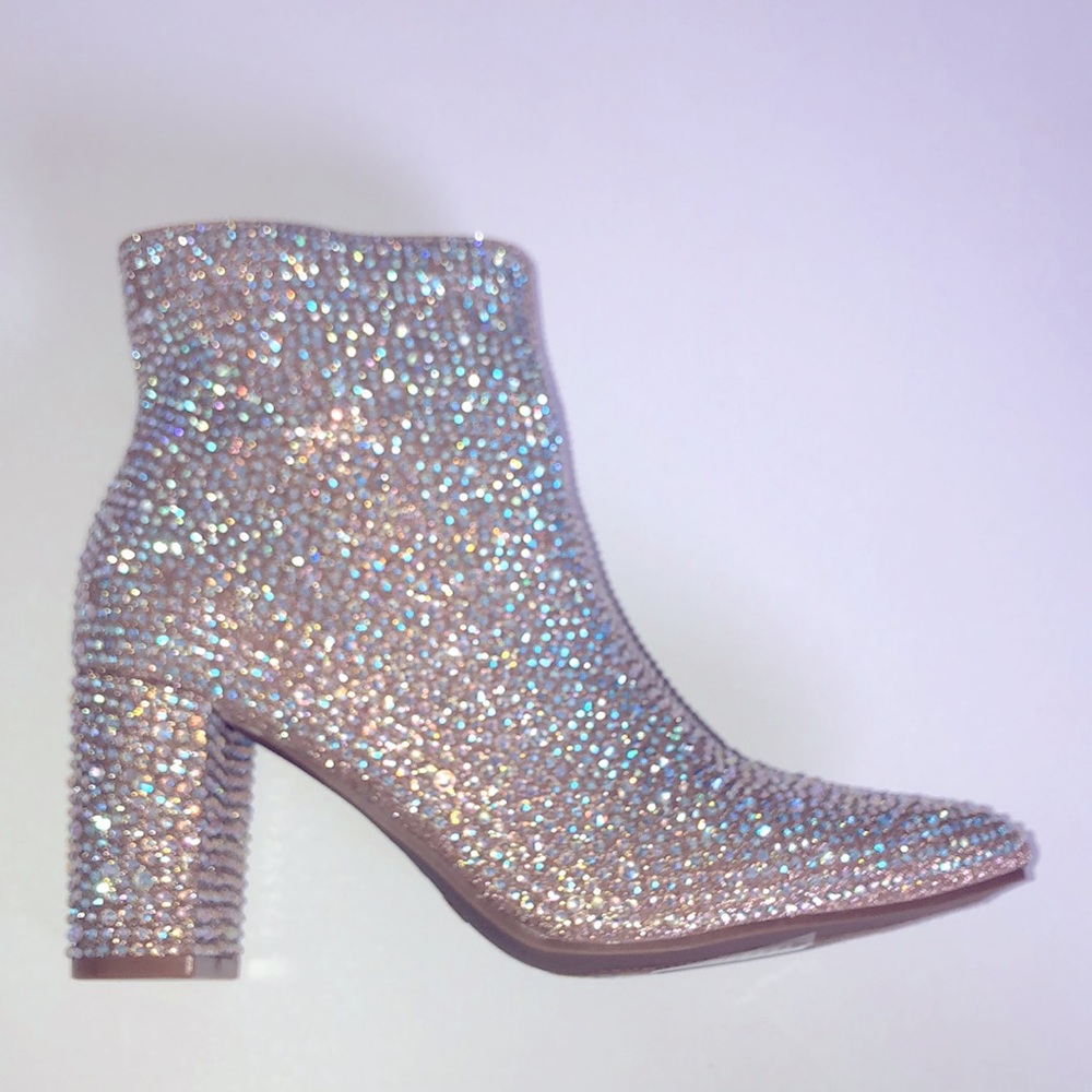 ๐HP๐Restock๐New Sparkle Glam Gold Rhinestone Boots - Picture 6 of 9